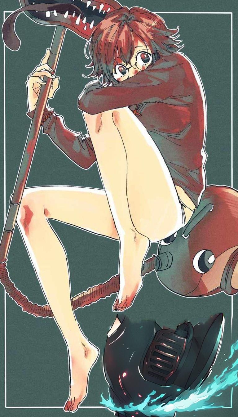 Anime Girl with Soul-Sucking Vacuum