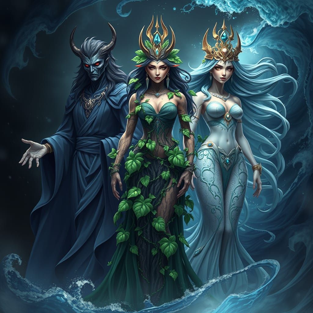 Three Ancient Beings Unite in Regal Splendor