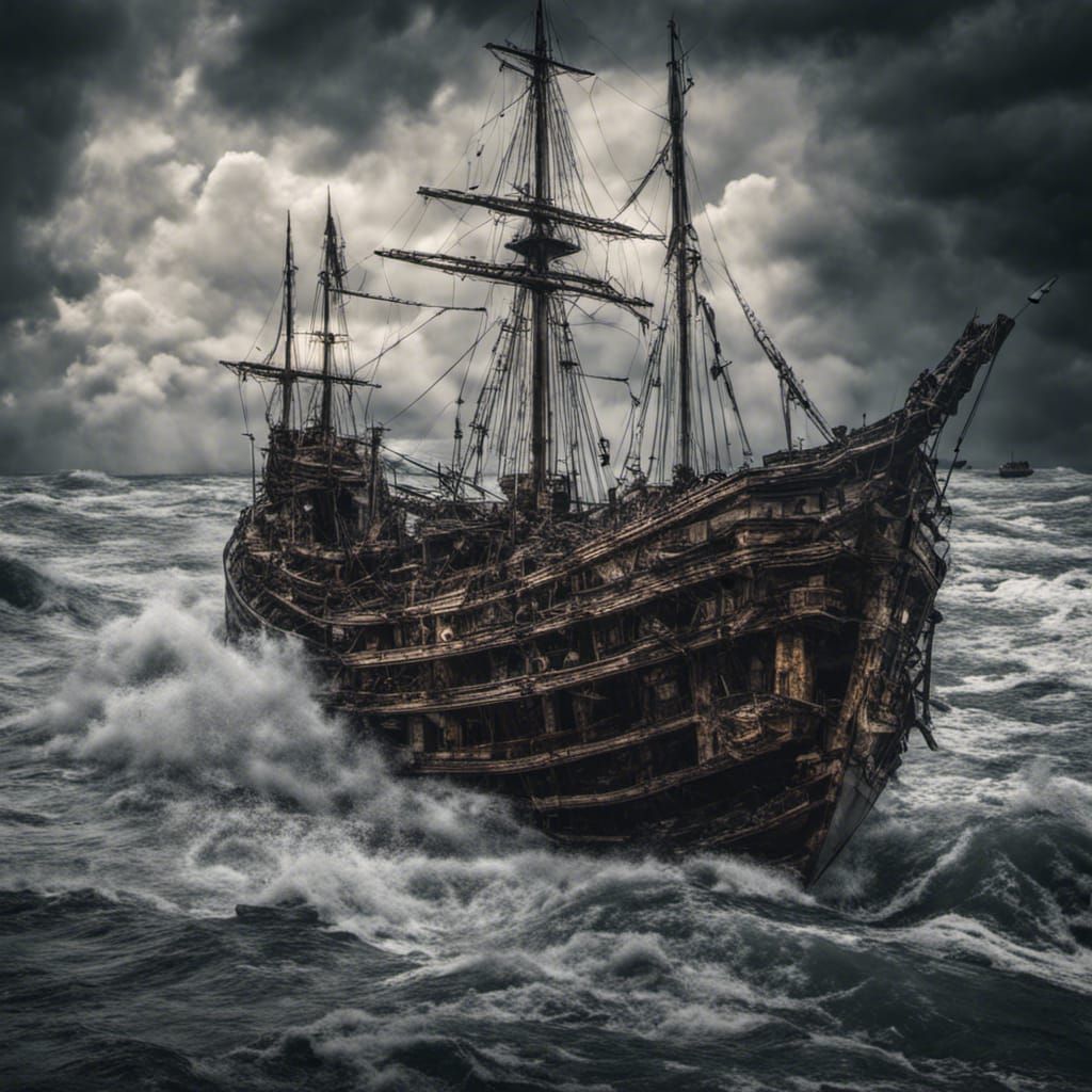 Hyperrealistic Tempest in Cinematic Lighting