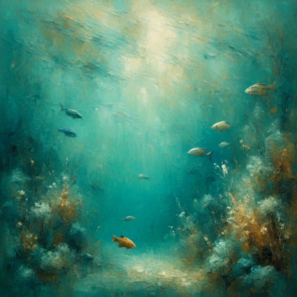 Impressionistic Underwater World of the Sea