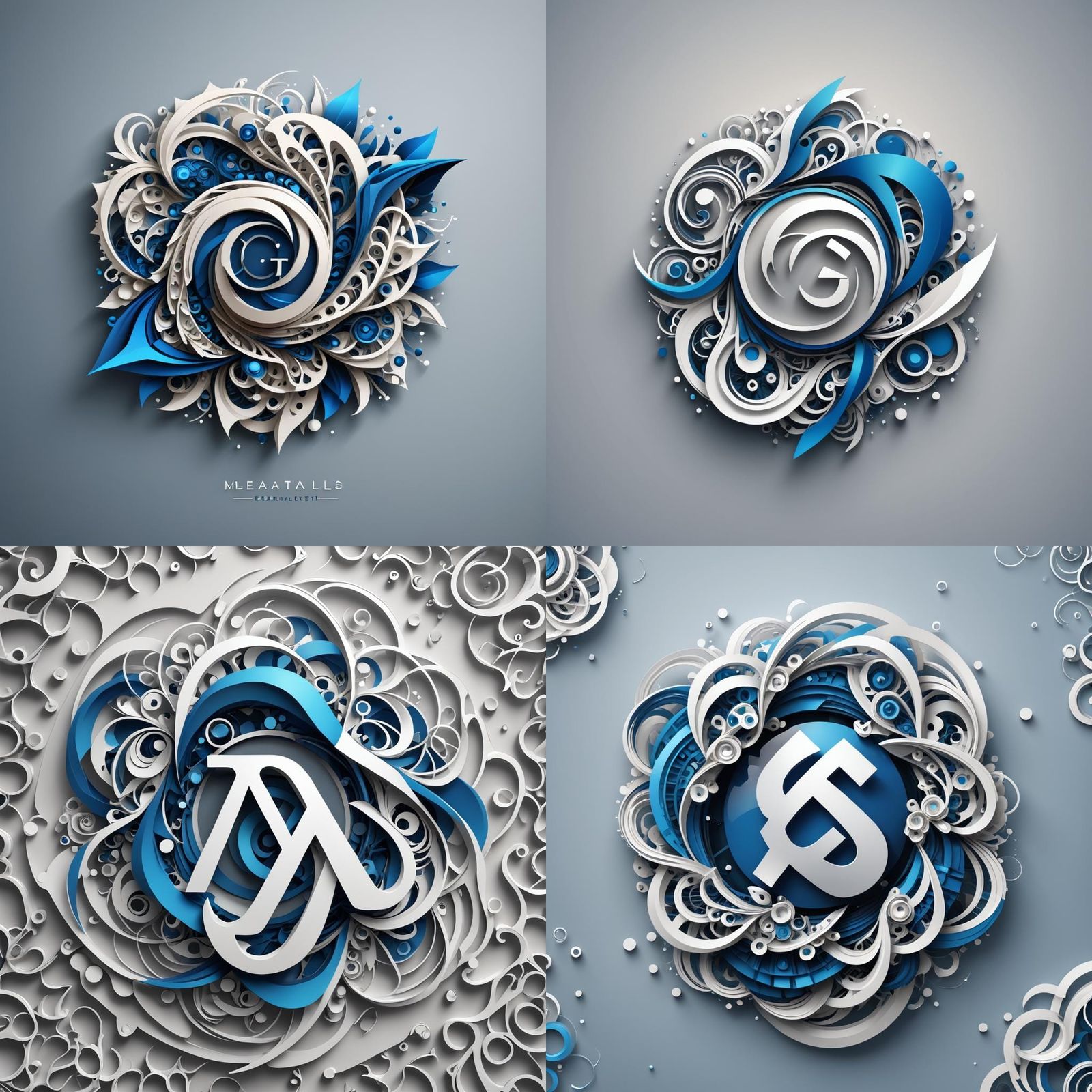 Modern Abstract Logo for AI Skills App