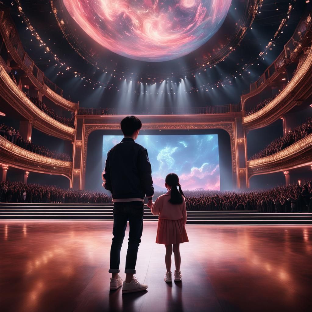 Kpop Idol Reveals Daughter Onstage: Epic Digital Painting
