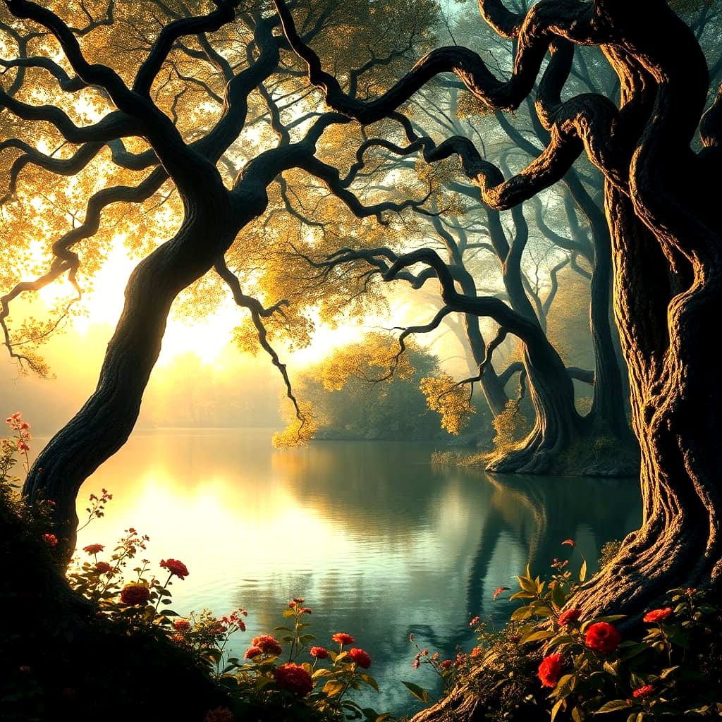 Creepy Victorian Scene in Hyperrealistic Style