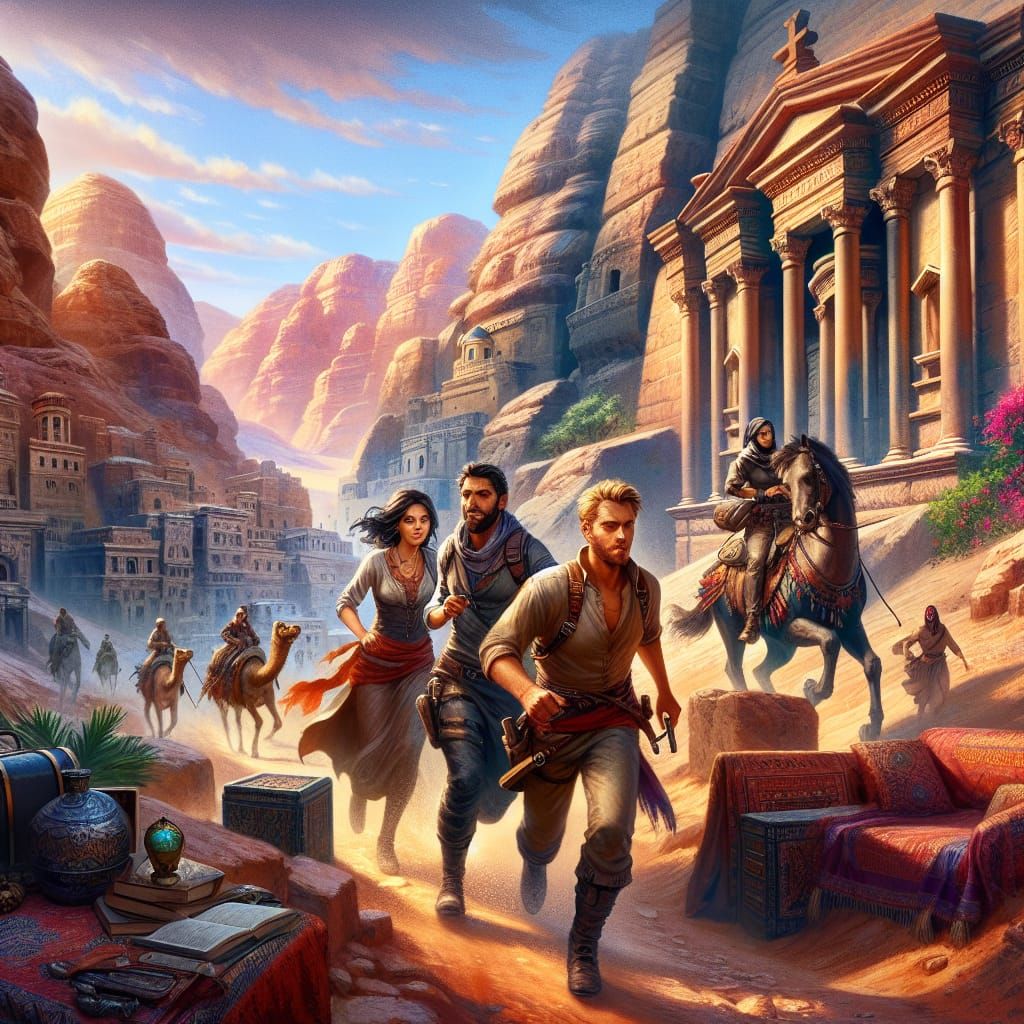 Petra Adventure: Fantasy Concept Art in Summer