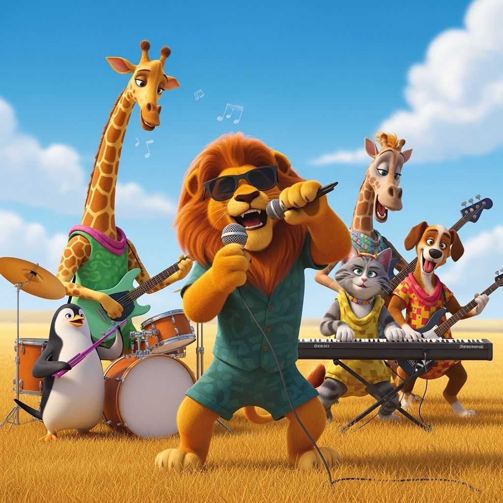 Animal Band Rocks the Savannah in Animated Style