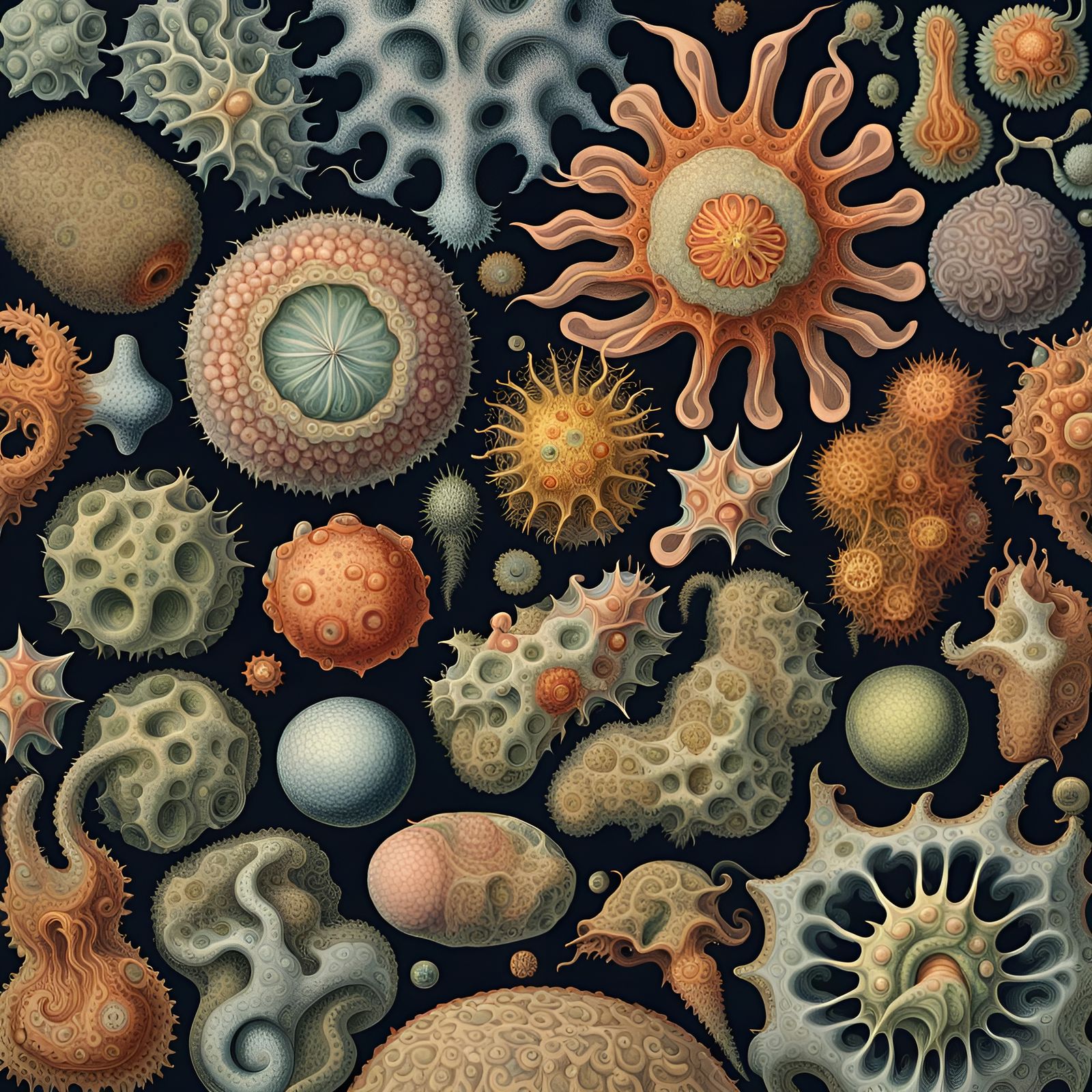 Amoebae, Plate from Ernst Haeckel’s “Art Forms in Nature” (1...