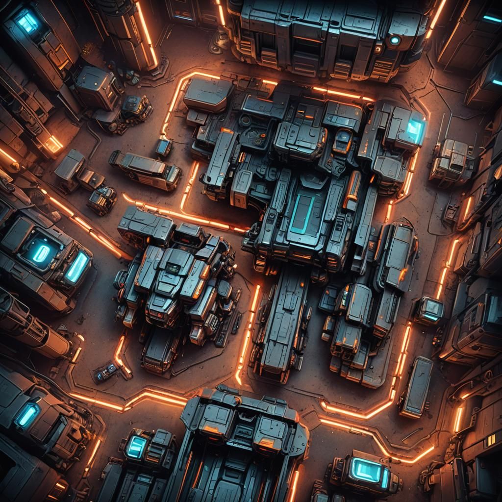 Underground Battlefield: Future War Vehicles in Sci-Fi Conce...