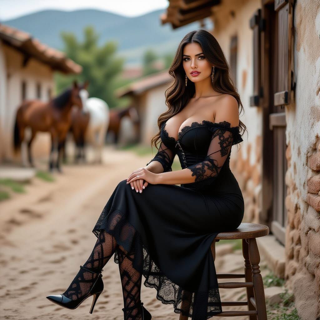 Argentinian Woman in Traditional Dress, Professional Photogr...