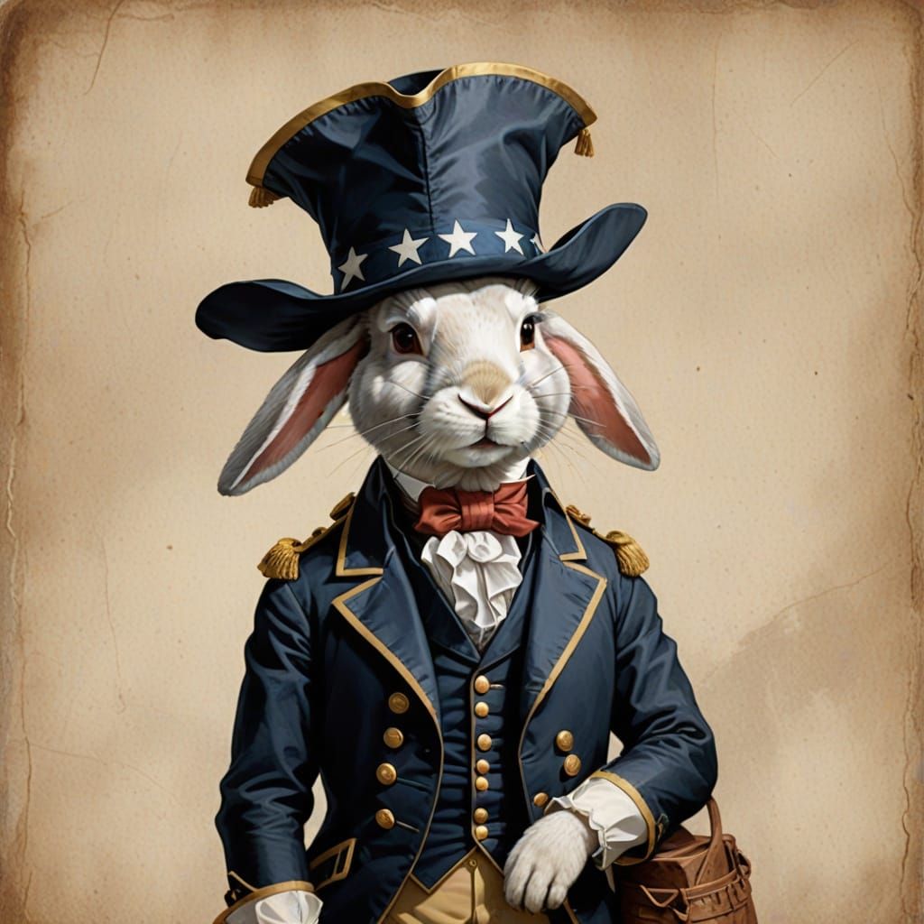 Rabbit as George Washington