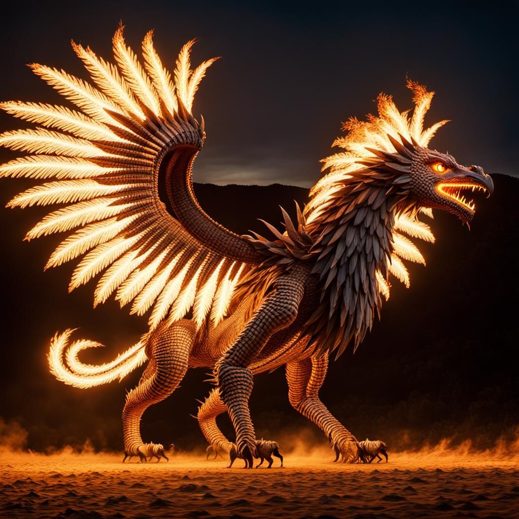 Wicker Griffin Takes Flight