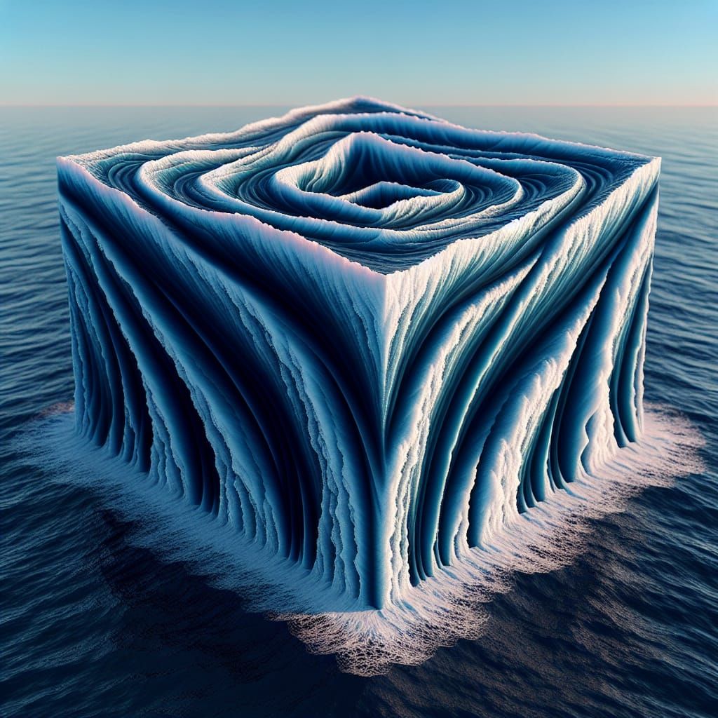 Square Ocean Waves in Hyperrealistic Detail