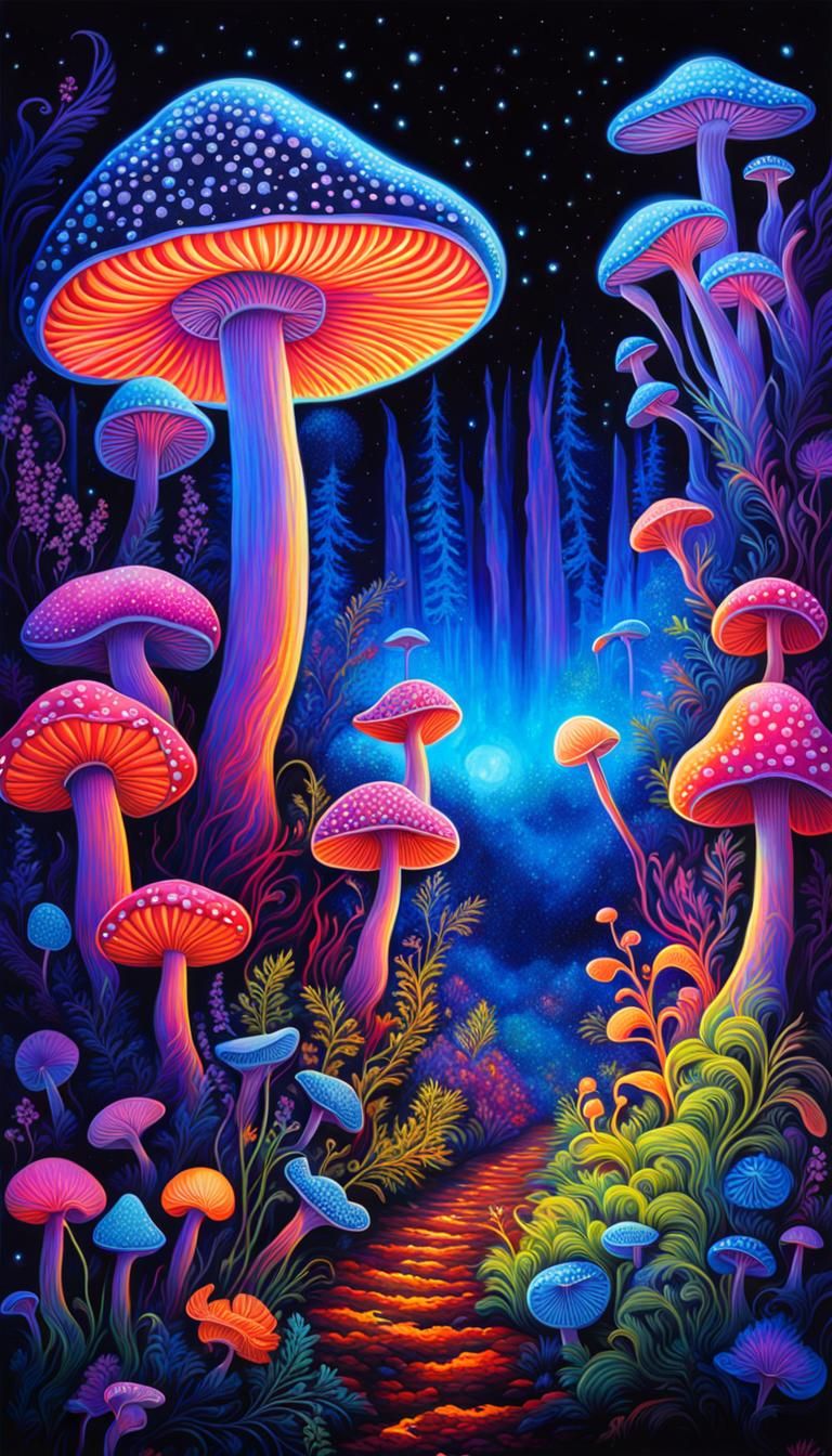 black light art