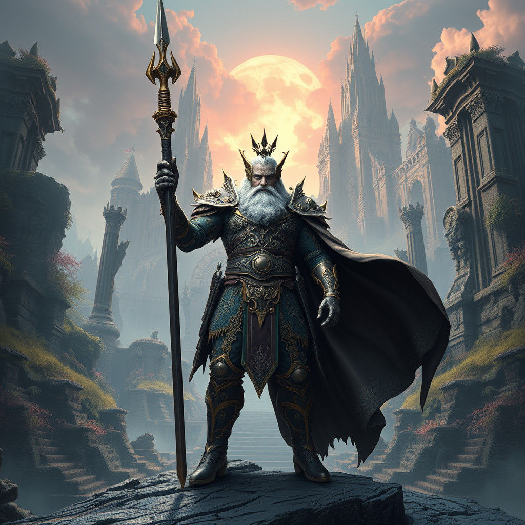 Albert in Mystical Realm, Fantasy Art