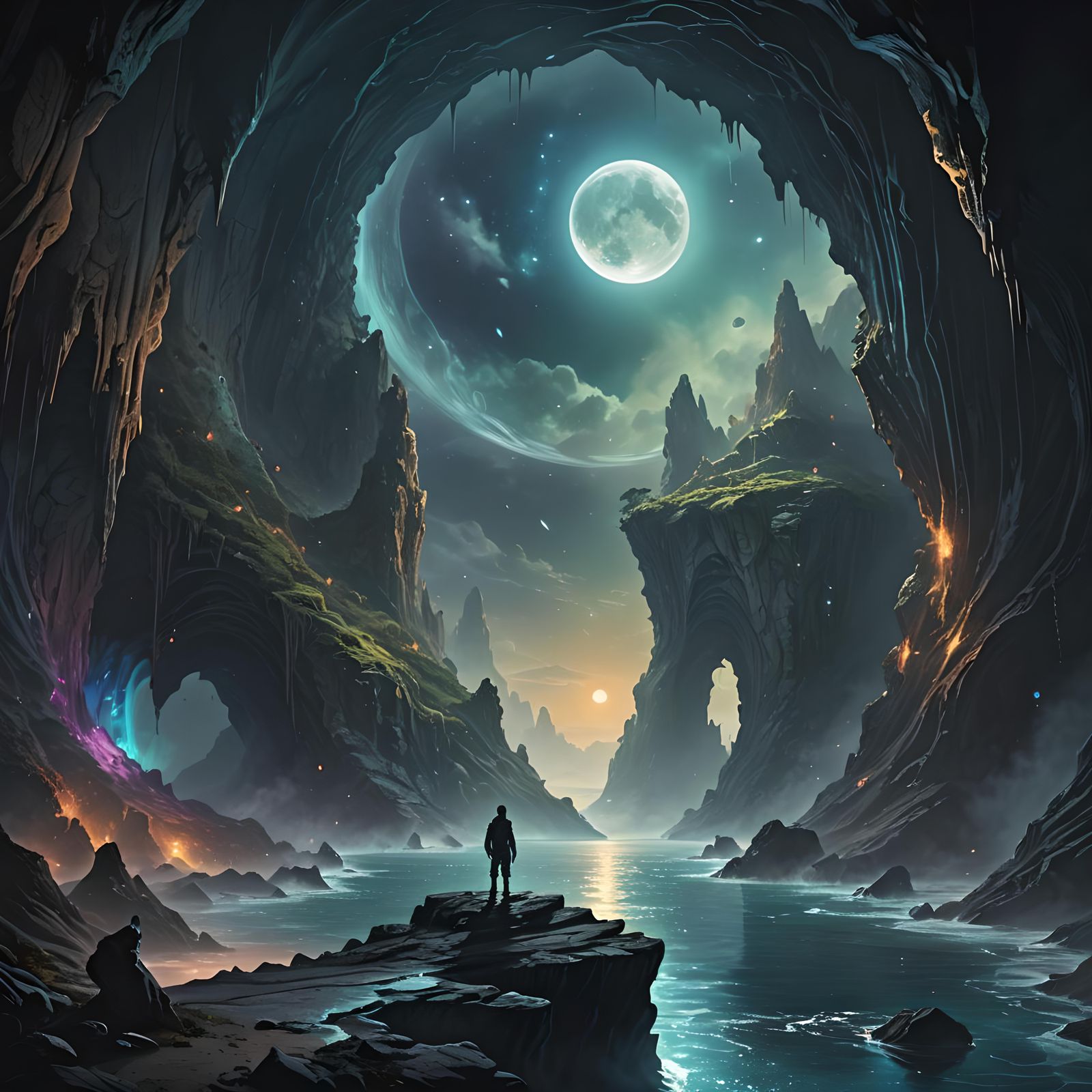 His last memory was of the flickering of a full moon.