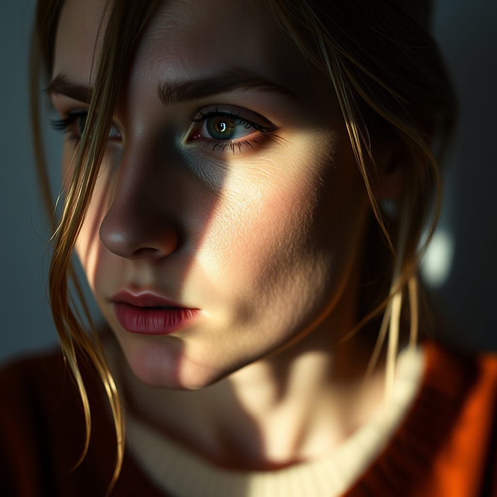 Elegant Woman in Soft Focus