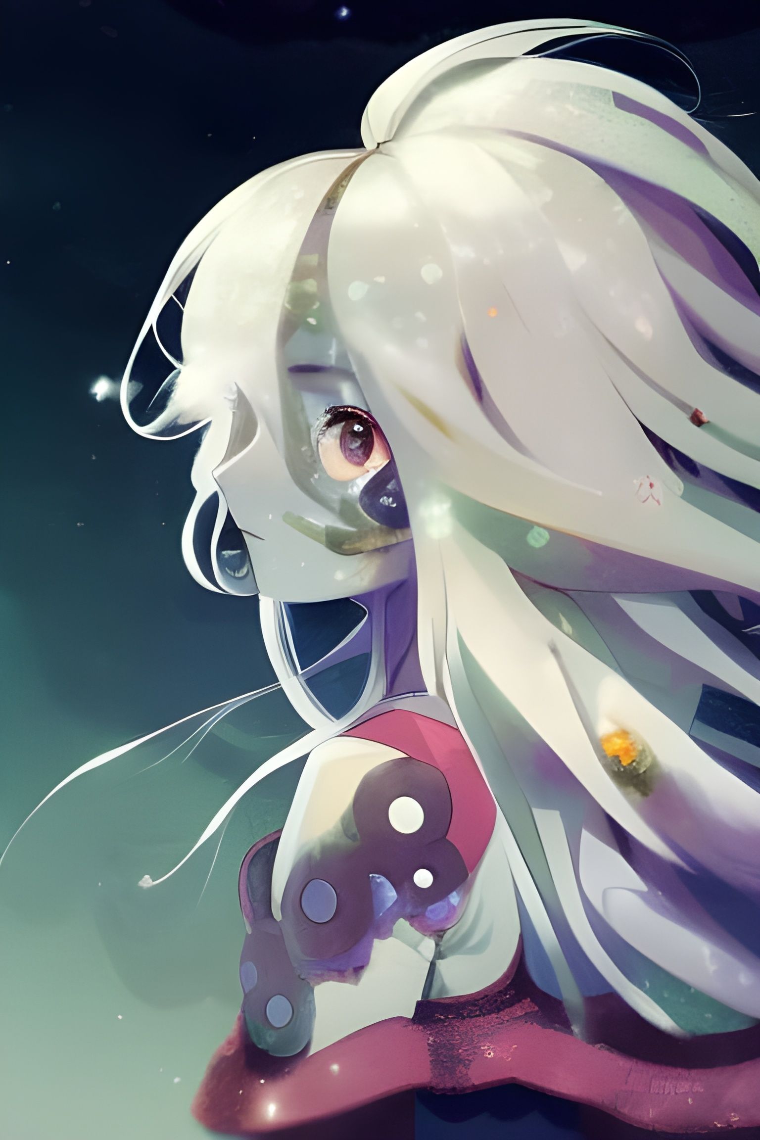 Anime Girl Portrait in Pop Art Style