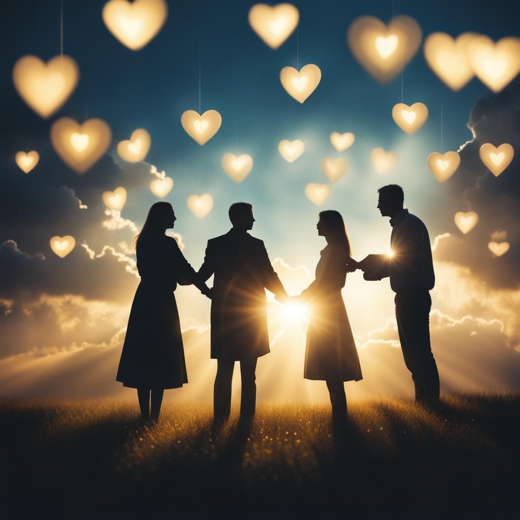 Ethereal Support Network of Light and Hearts