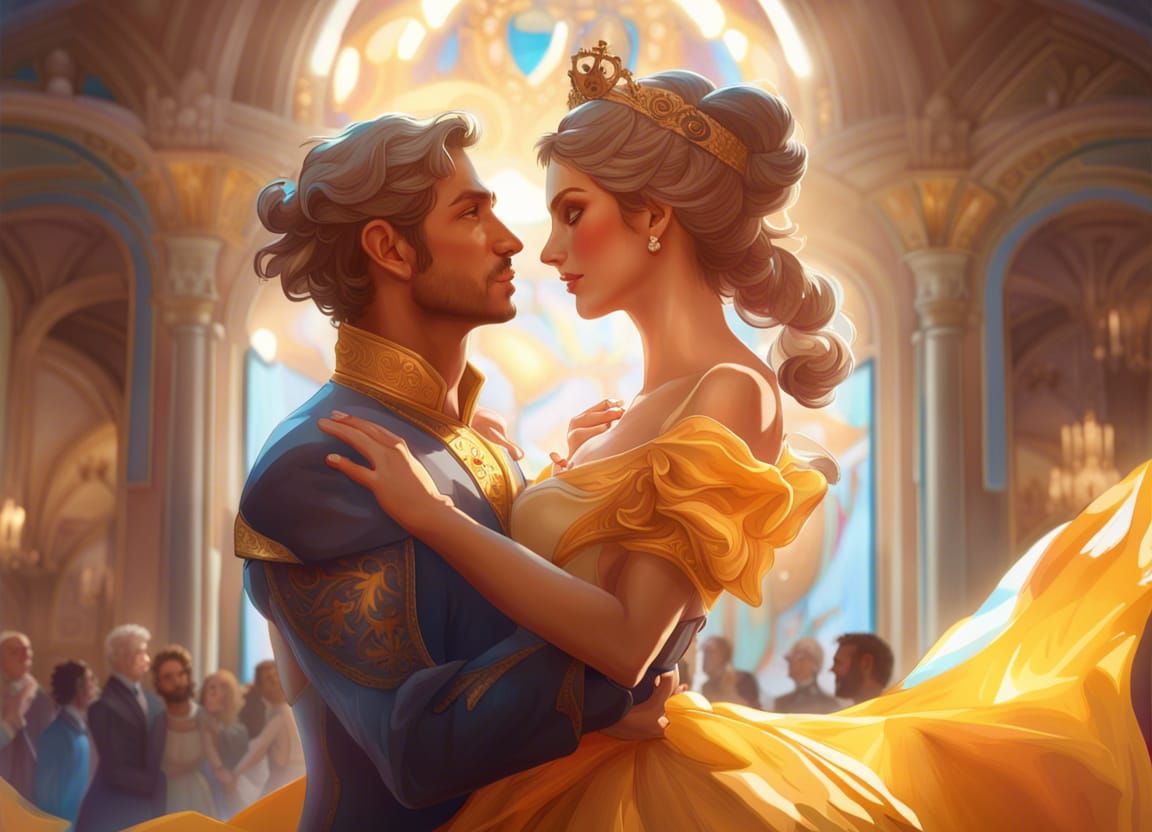 Cheese Princess and Prince Dancing at Ball