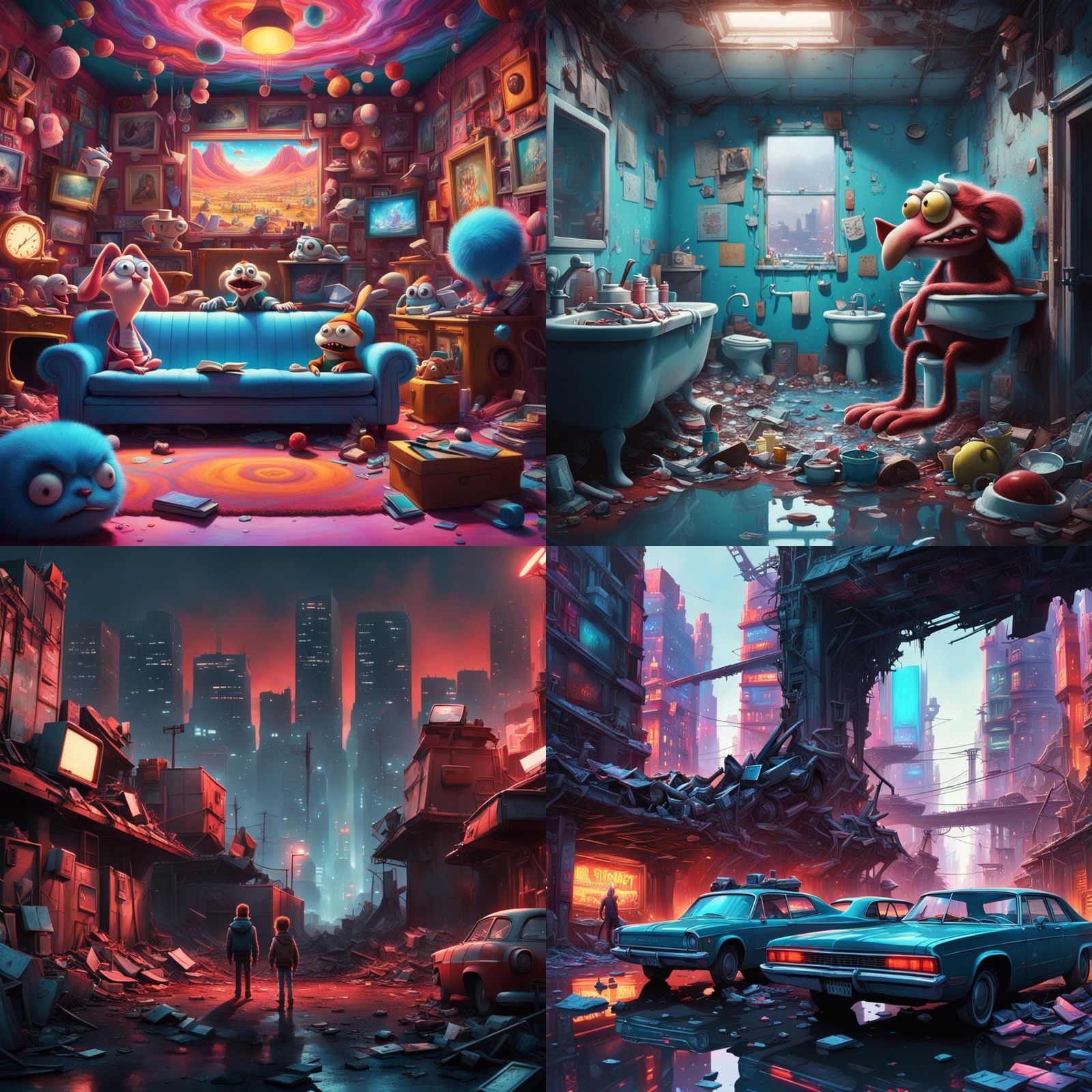 The Rin and Stimpy Show: Digital Matte Painting