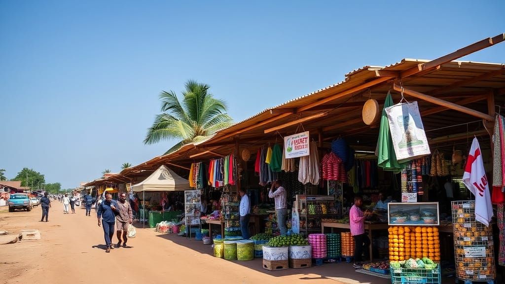 Banjul Market Life in Vibrant Color