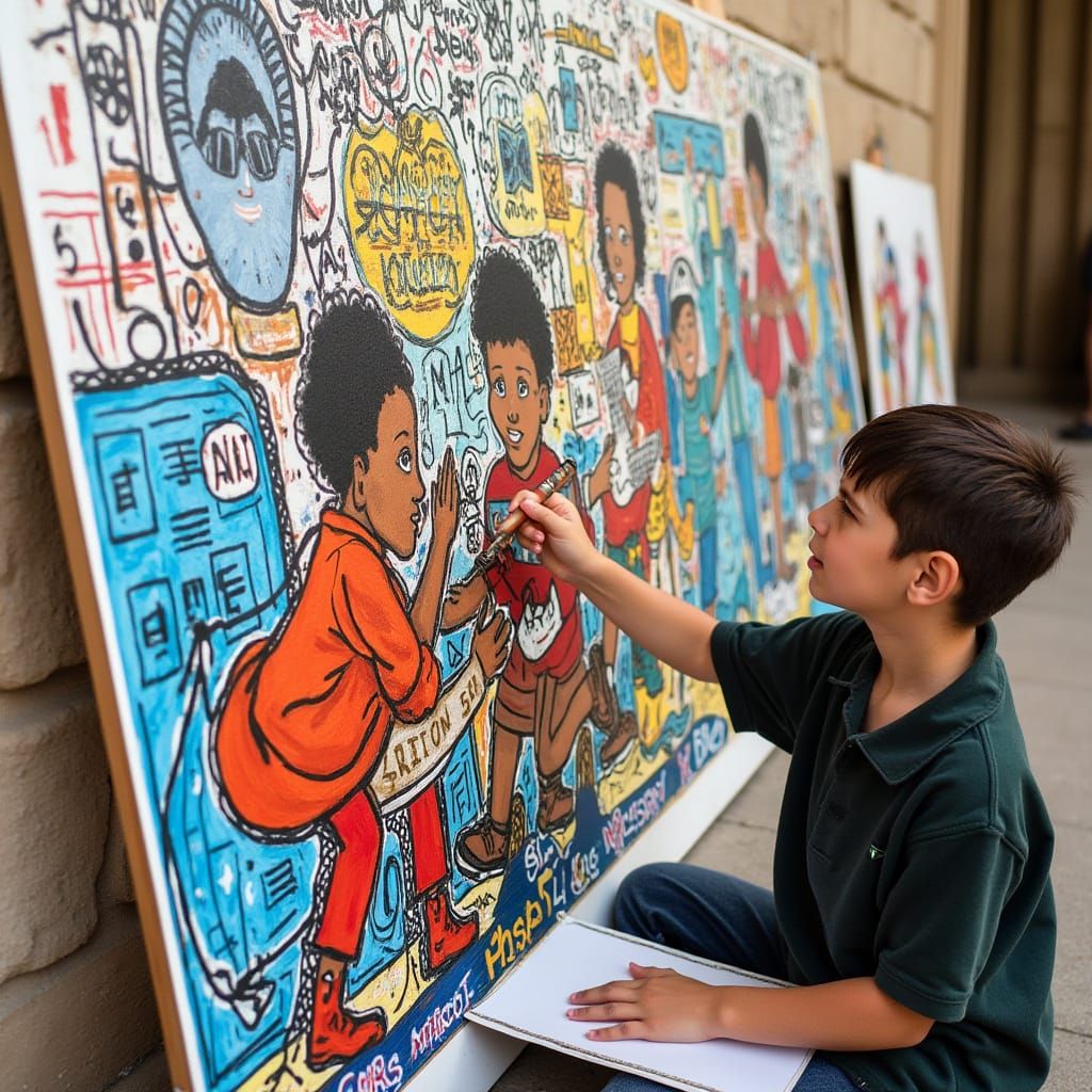 Youth from the IME Create Together in Vibrant Street Art Sty...