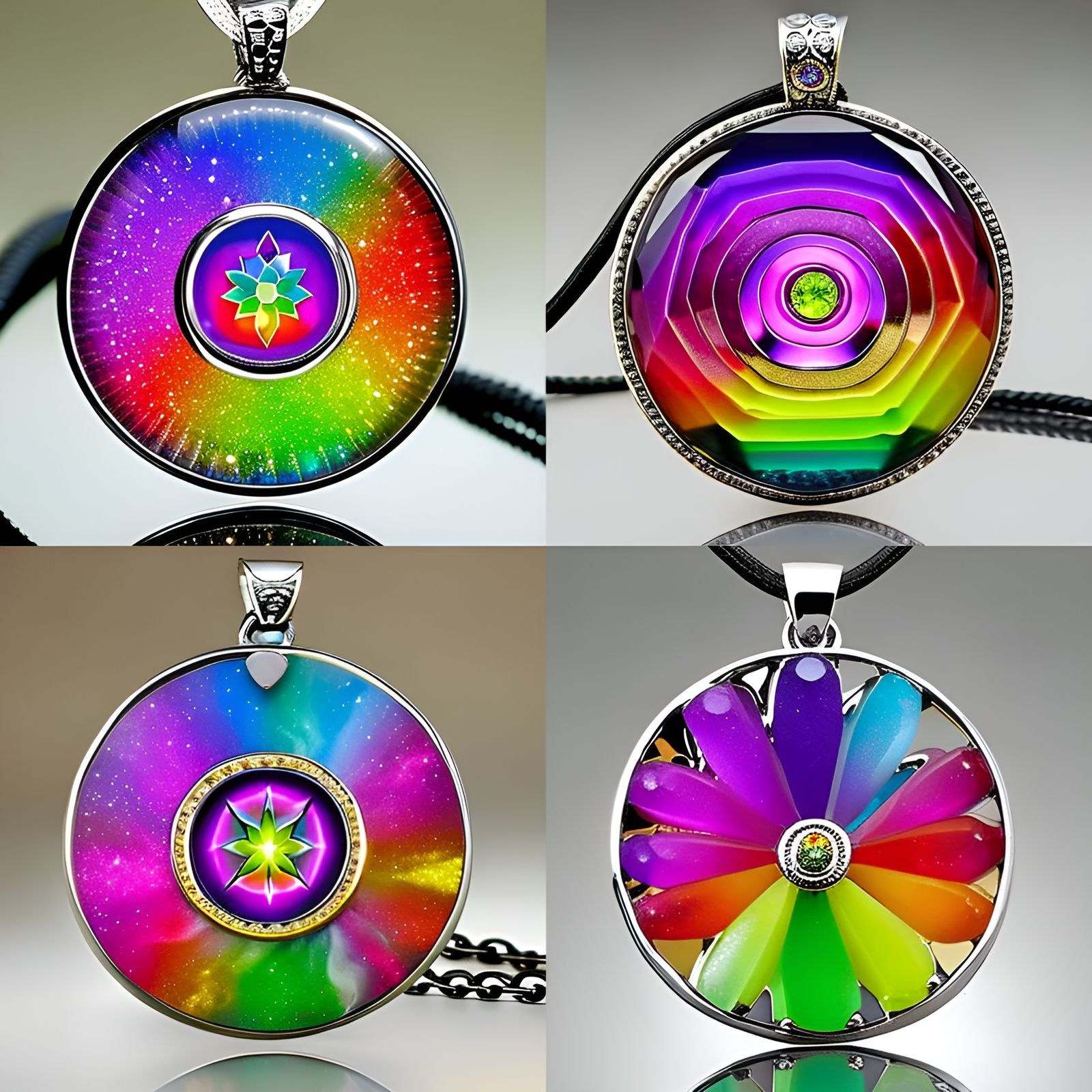 Beautiful Crystal Chakra Pendant: HD Product Photography