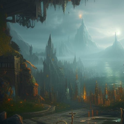 Fantastical Deep Color Concept Art in 8k