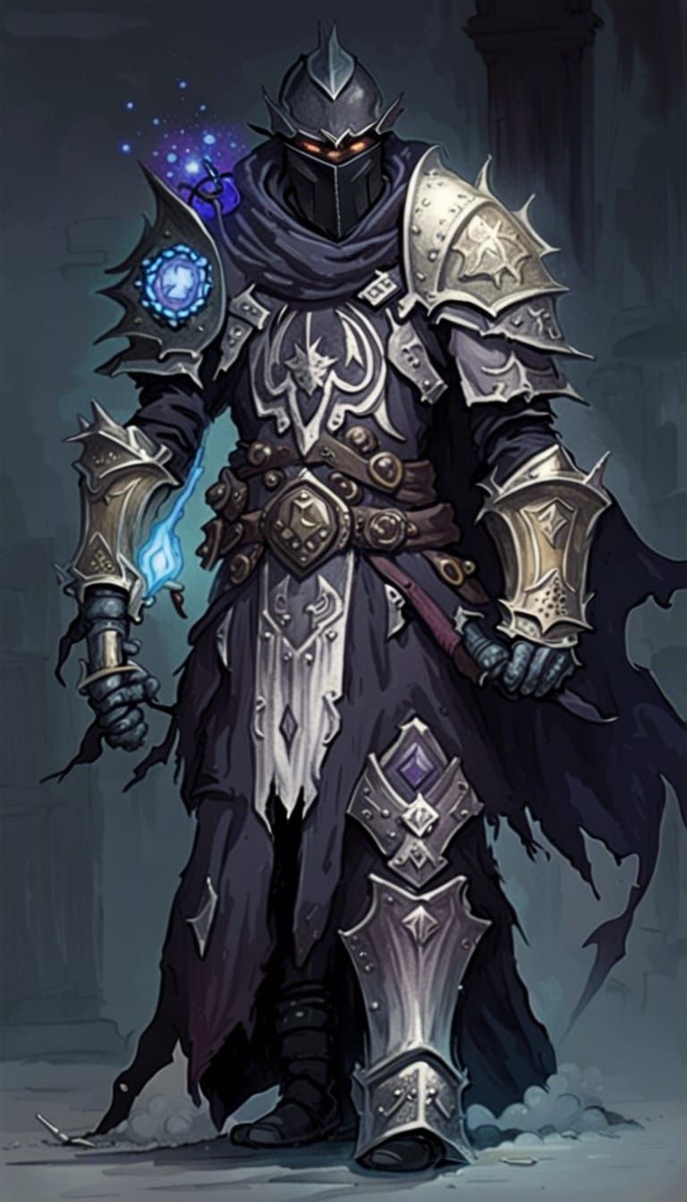 Warlock and Paladin: Radiant Dark Knight