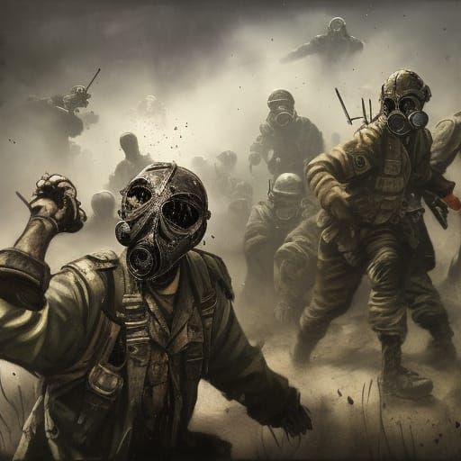 Undead Army Concept Art in Hyperrealistic Style