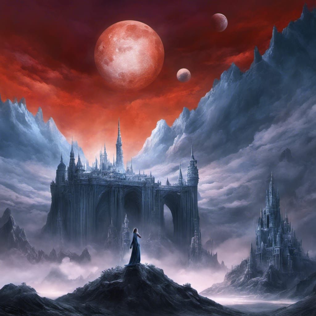 Celestial Vampire Overlord in a Dramatic Digital Painting