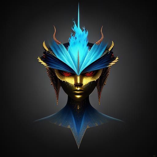 Psychedelic Birds of Paradise: 3D Render