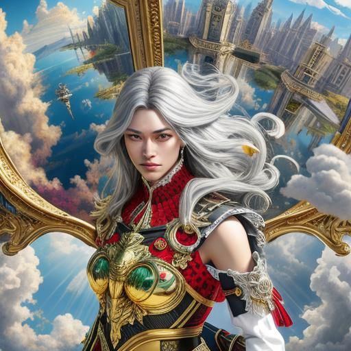 Ethereal Sunrays Through Clouds in a Dreamscape