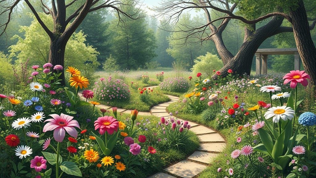 Linguistic Garden: A Sanctuary of Wordplay and Floral Deligh...