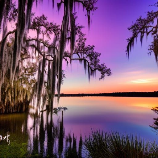 Florida Lake Sunset: Professional Photography