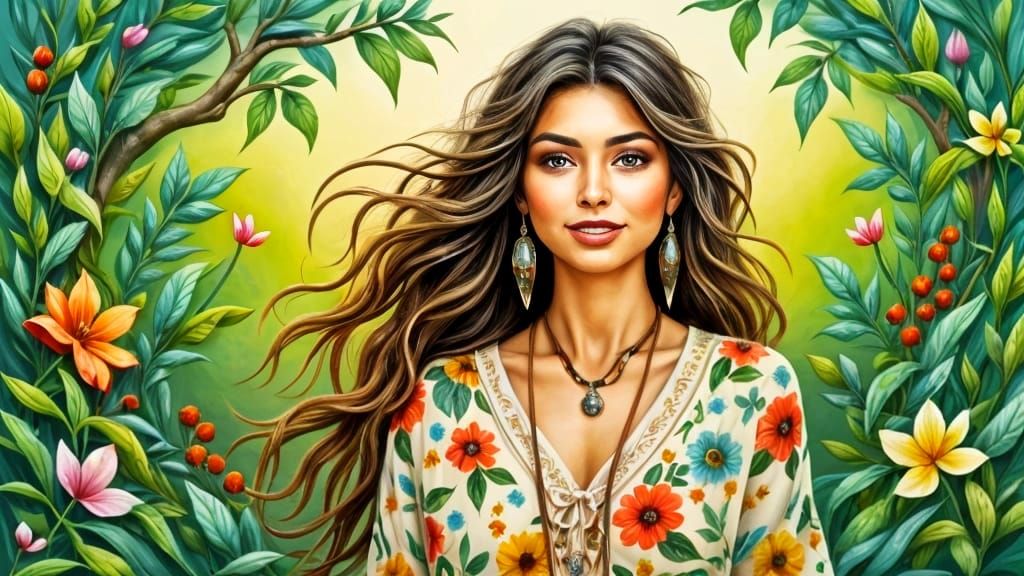 Earth Mother Smiling: Elaborate Land Art