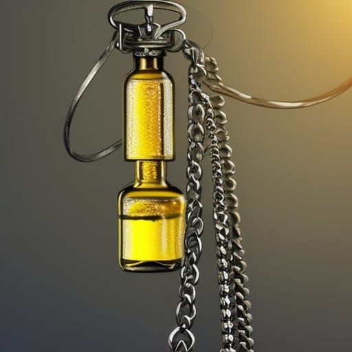 Watch in a Bottle Conceptual Art