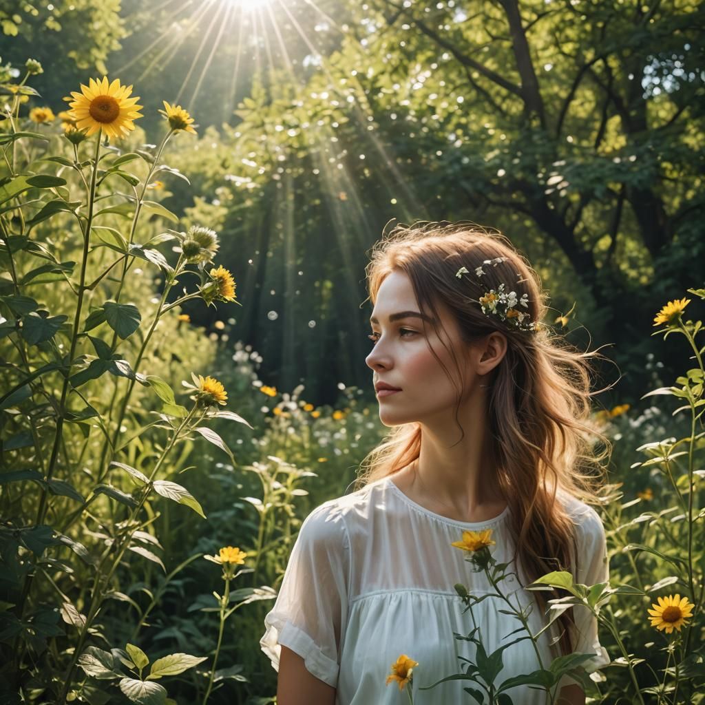 Dreamy Lovers in Heavenly Sunshine