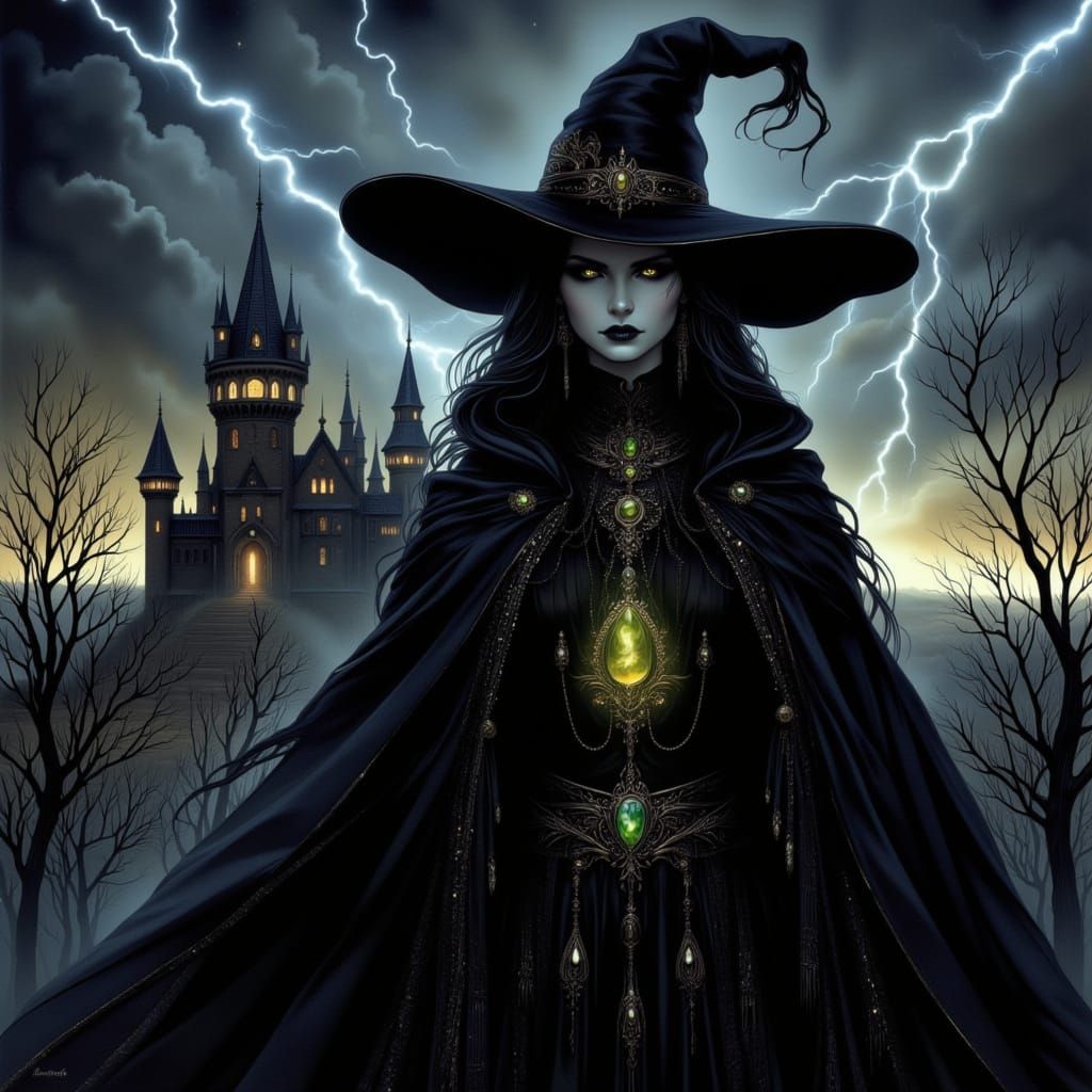 Witch of the West Before Castle at Dusk