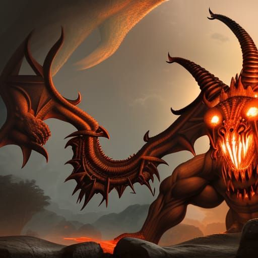 Draconic Juggernaut Concept Art in 8k Resolution