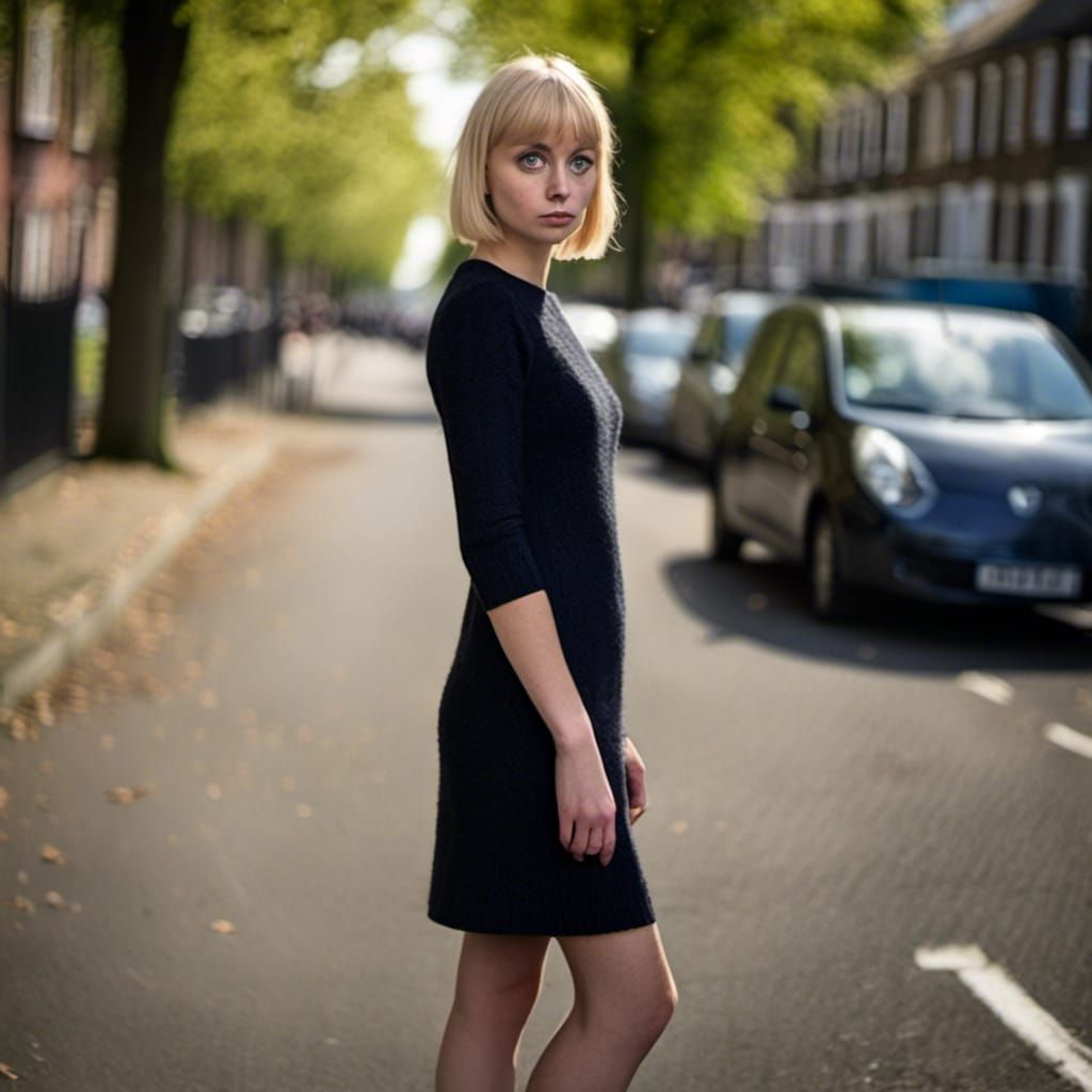 1960s Fashion Portrait in London Street