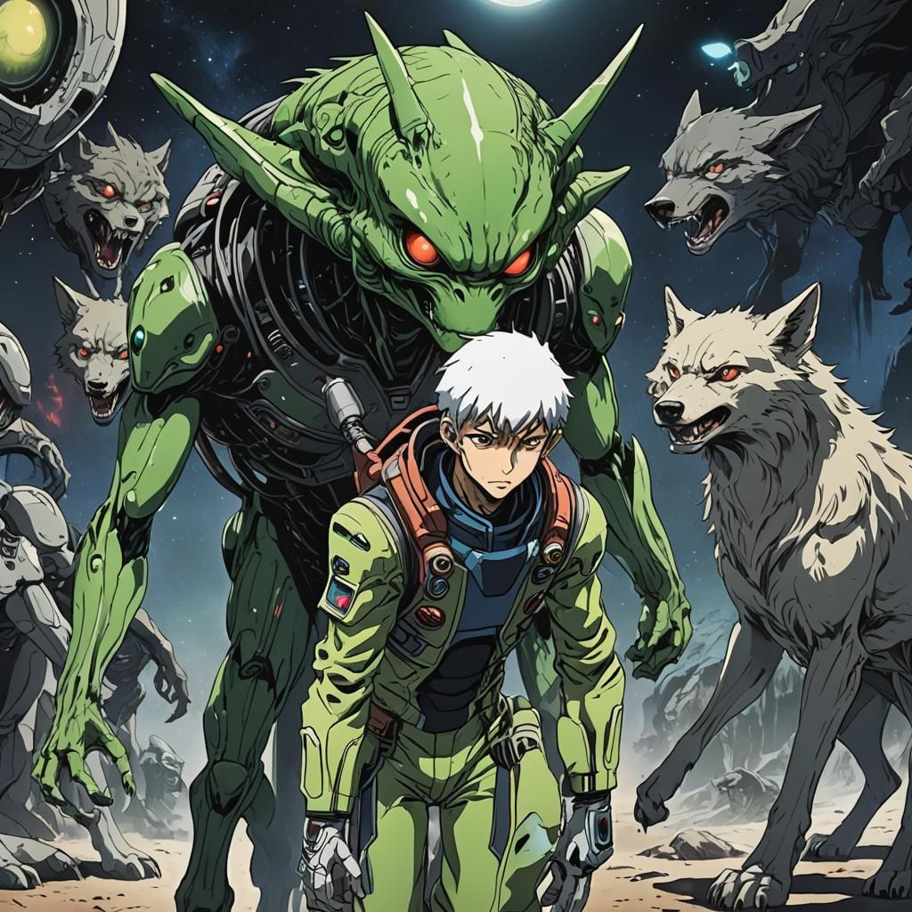 Alien Observes Unstoppable Anime Wolf