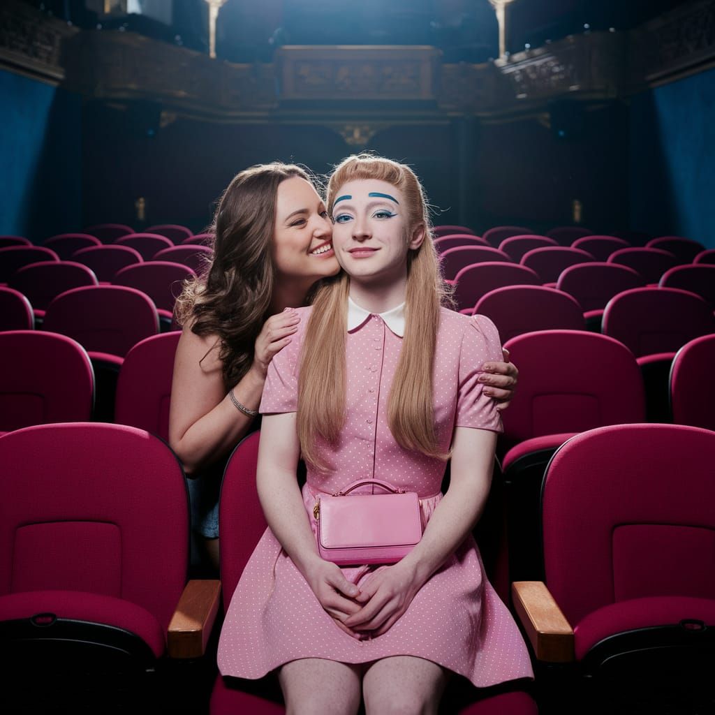 Couple Shares Intimate Moment in Cinema