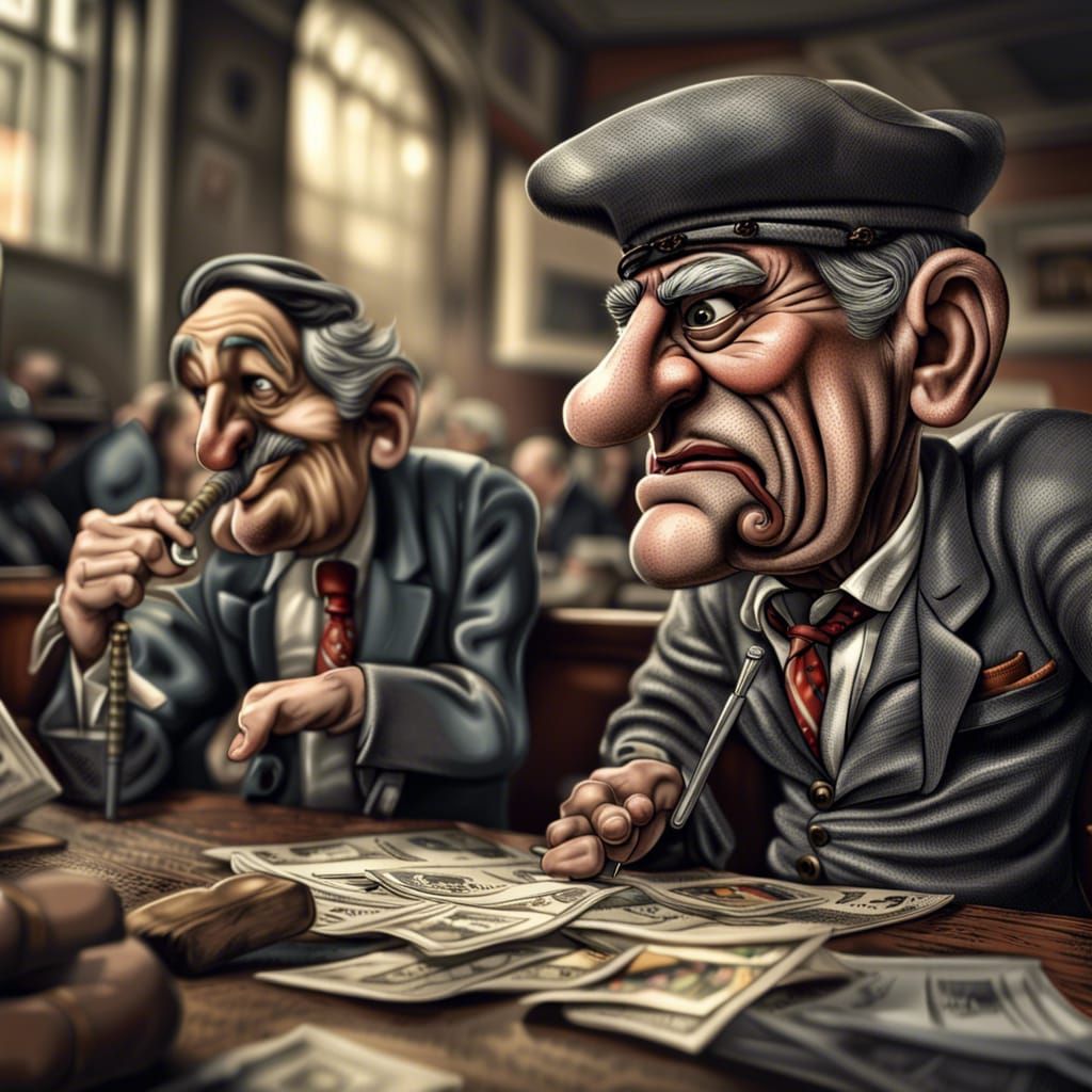 Comical Caricatures of Capitalism in Hyperrealistic Detail