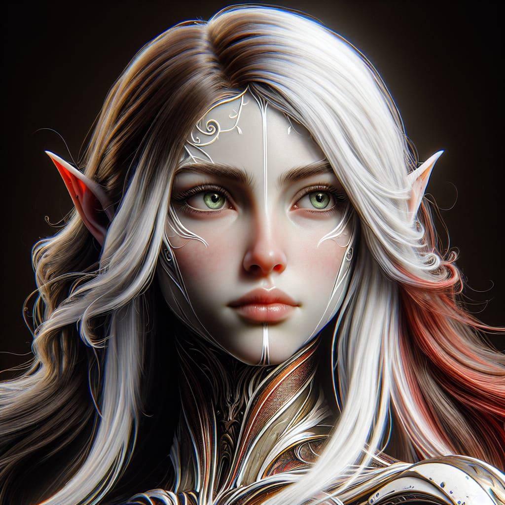 Fantasy Female Avatar in Detailed Matte Painting Style