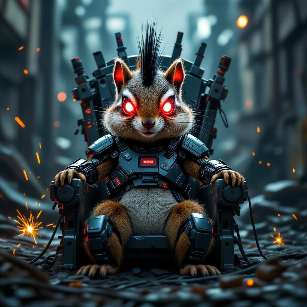 A cyborg chipmunk ...
