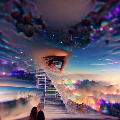 Edge of Reality and Dreams: AI-Generated Art