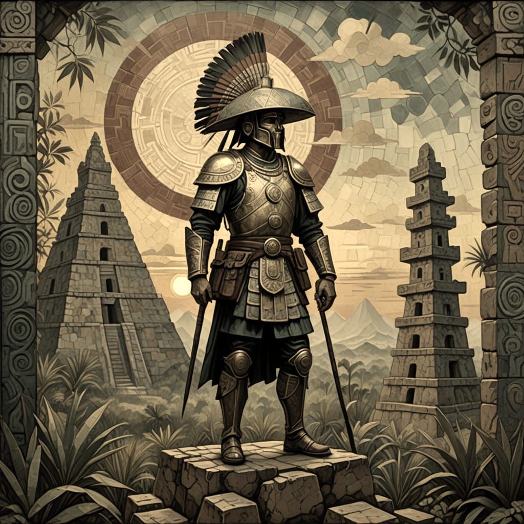 Mayan Warrior in Vagabond Style