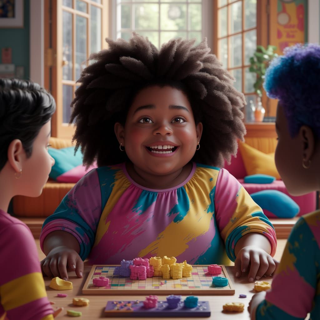 Cozy Saturday Afternoon with a Happy Young Girl