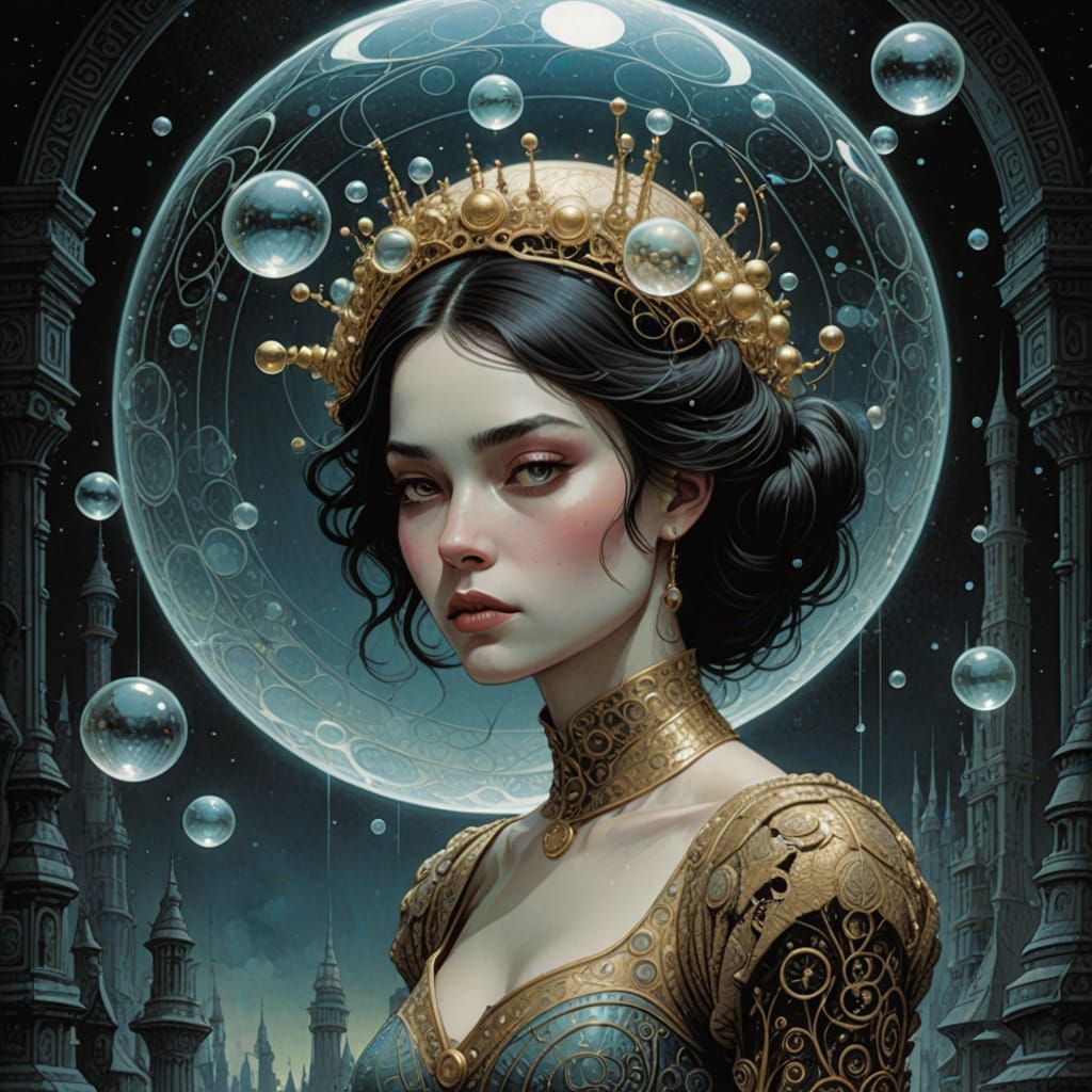 Girl in Art Brut Bande Dessinee Dreamscape