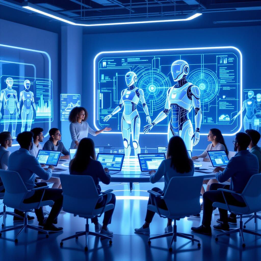 Futuristic Classroom: AI Teaches Diverse College Students